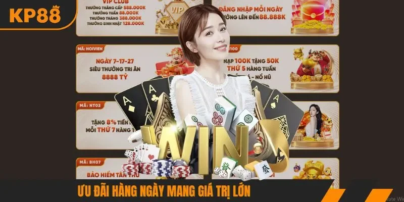 Ưu đãi hàng ngày mang giá trị lớn